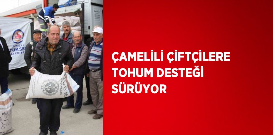 ÇAMELİLİ ÇİFTÇİLERE TOHUM DESTEĞİ SÜRÜYOR