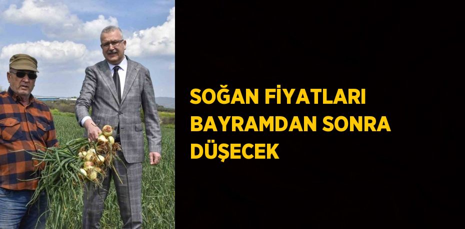 SOĞAN FİYATLARI BAYRAMDAN SONRA DÜŞECEK