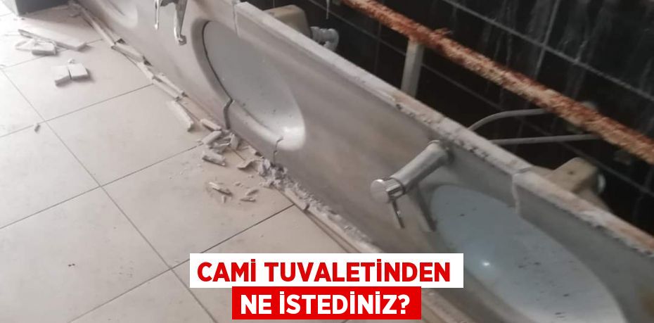 CAMİ TUVALETİNDEN NE İSTEDİNİZ?
