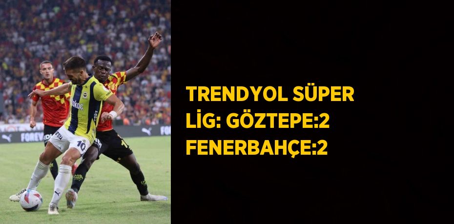 TRENDYOL SÜPER LİG: GÖZTEPE:2 FENERBAHÇE:2