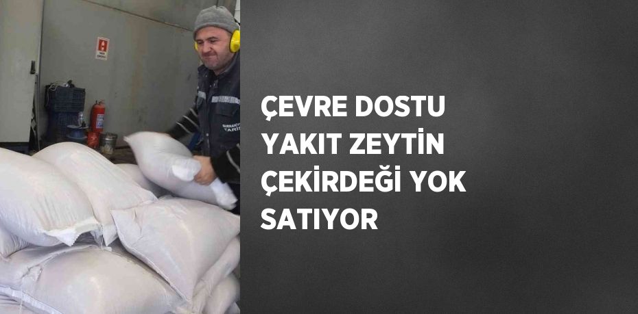 ÇEVRE DOSTU YAKIT ZEYTİN ÇEKİRDEĞİ YOK SATIYOR