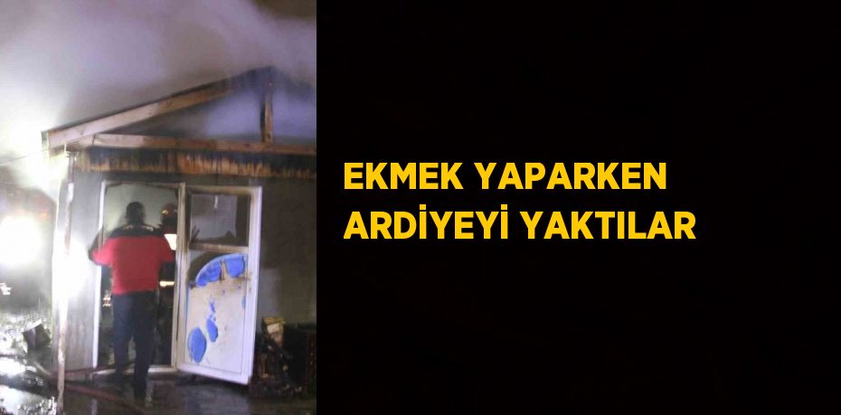 EKMEK YAPARKEN ARDİYEYİ YAKTILAR