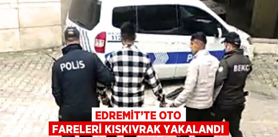 EDREMİT’TE OTO FARELERİ KISKIVRAK YAKALANDI