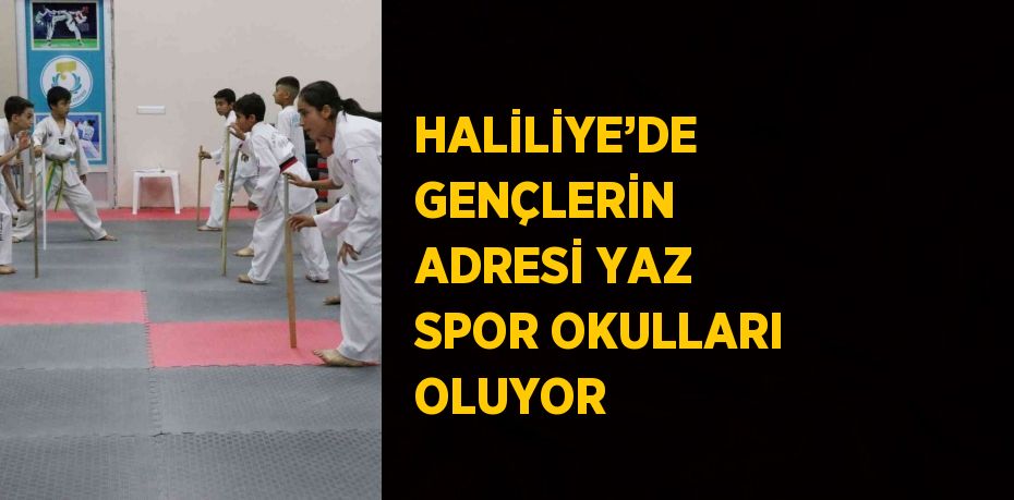 HALİLİYE’DE GENÇLERİN ADRESİ YAZ SPOR OKULLARI OLUYOR