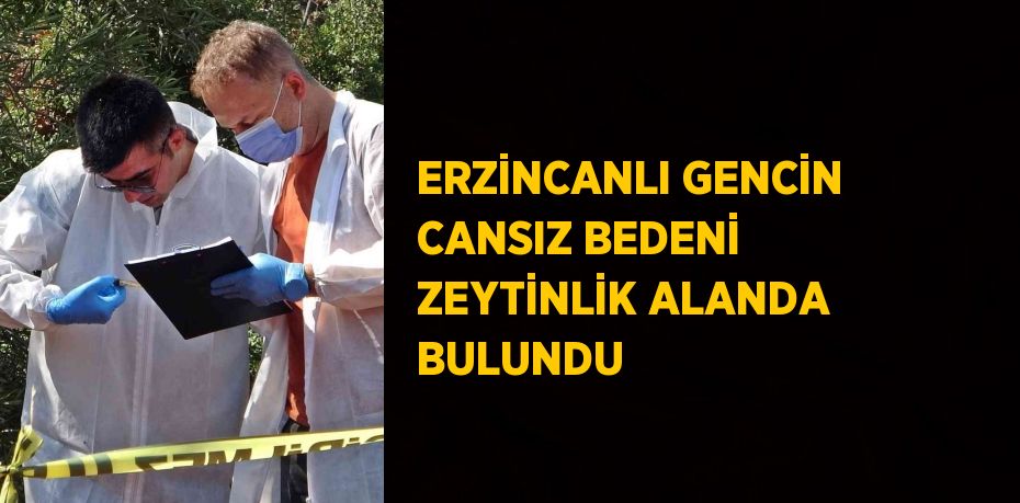 ERZİNCANLI GENCİN CANSIZ BEDENİ ZEYTİNLİK ALANDA BULUNDU