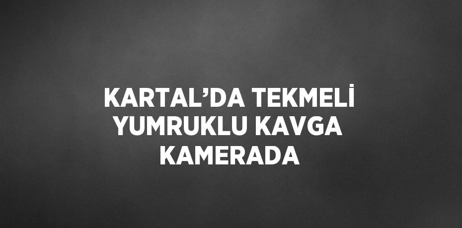 KARTAL’DA TEKMELİ YUMRUKLU KAVGA KAMERADA