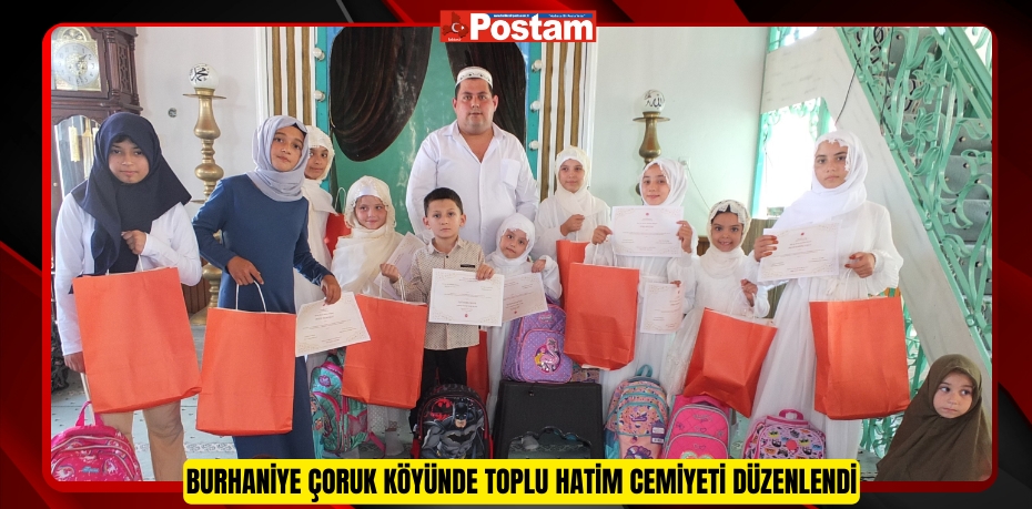 Burhaniye Çoruk köyünde toplu hatim cemiyeti düzenlendi