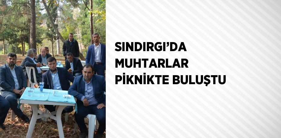 SINDIRGI’DA MUHTARLAR PİKNİKTE BULUŞTU