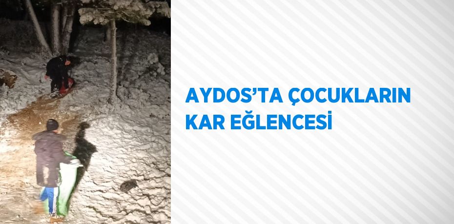 AYDOS’TA ÇOCUKLARIN KAR EĞLENCESİ