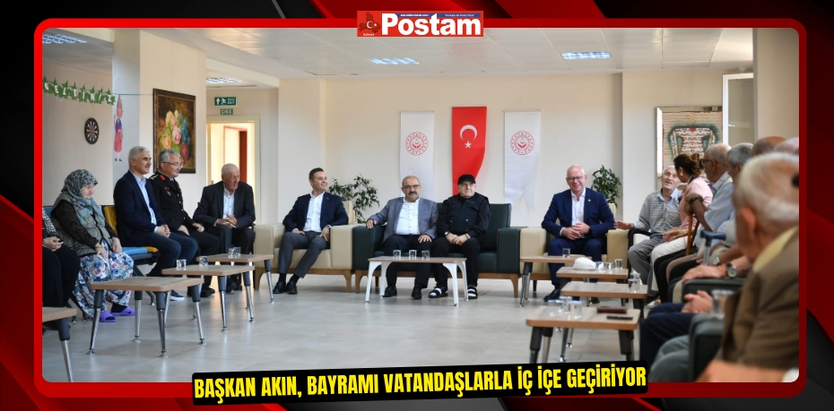 Başkan Akın, bayramı vatandaşlarla iç içe geçiriyor