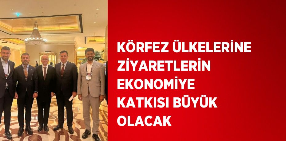 KÖRFEZ ÜLKELERİNE ZİYARETLERİN EKONOMİYE KATKISI BÜYÜK OLACAK