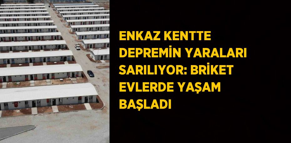 ENKAZ KENTTE DEPREMİN YARALARI SARILIYOR: BRİKET EVLERDE YAŞAM BAŞLADI