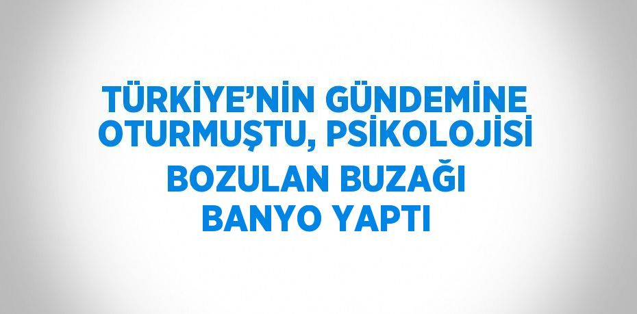 TÜRKİYE’NİN GÜNDEMİNE OTURMUŞTU, PSİKOLOJİSİ BOZULAN BUZAĞI BANYO YAPTI
