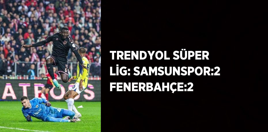 TRENDYOL SÜPER LİG: SAMSUNSPOR:2 FENERBAHÇE:2