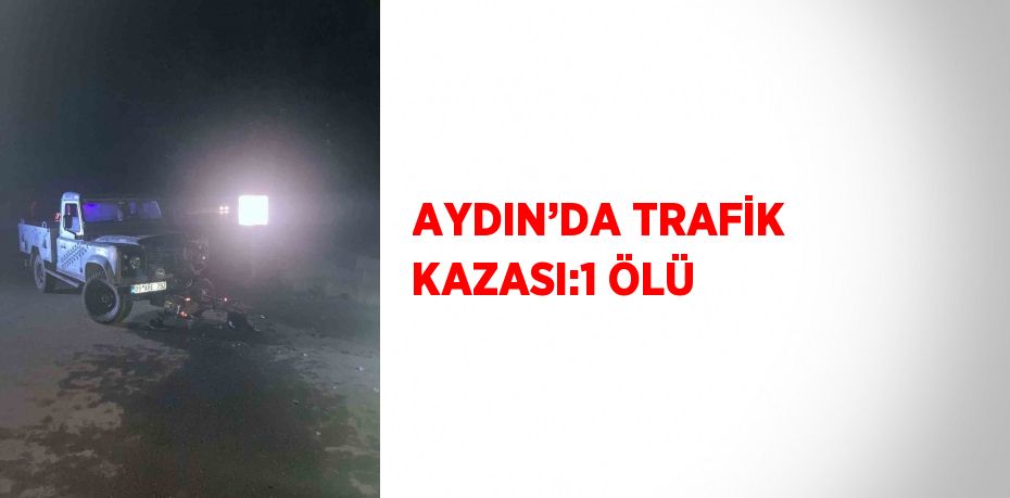 AYDIN’DA TRAFİK KAZASI:1 ÖLÜ