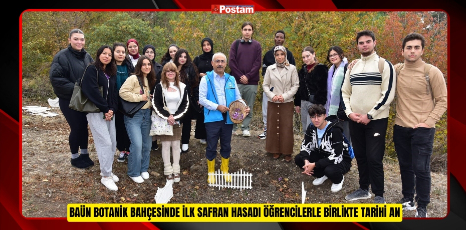 BAÜN Botanik Bahçesinde İlk Safran Hasadı: Öğrencilerle Birlikte Tarihi An