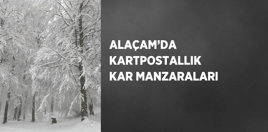 ALAÇAM’DA KARTPOSTALLIK KAR MANZARALARI