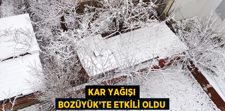 KAR YAĞIŞI BOZÜYÜK’TE ETKİLİ OLDU