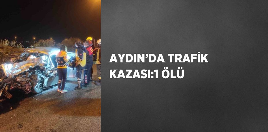 AYDIN’DA TRAFİK KAZASI:1 ÖLÜ