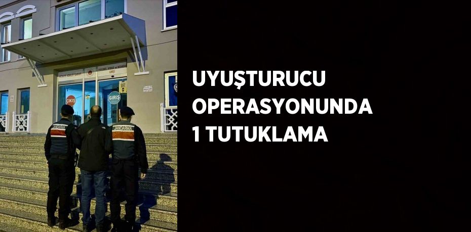 UYUŞTURUCU OPERASYONUNDA 1 TUTUKLAMA