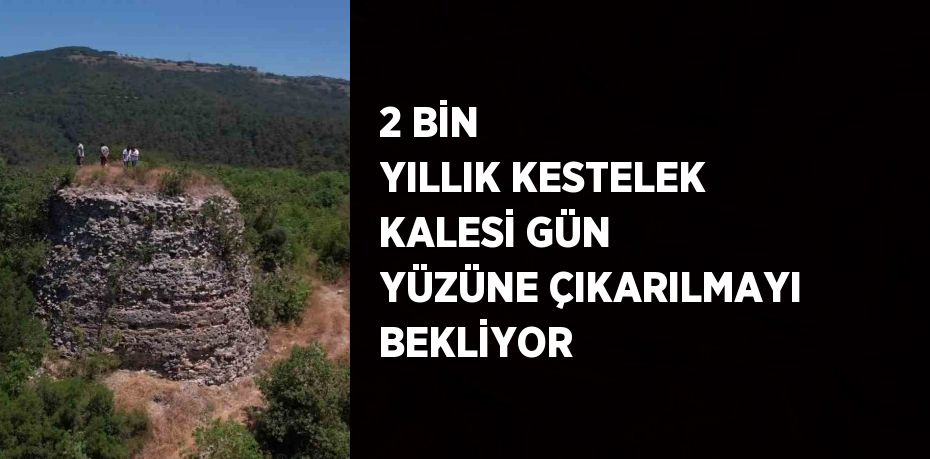 2 BİN YILLIK KESTELEK KALESİ GÜN YÜZÜNE ÇIKARILMAYI BEKLİYOR