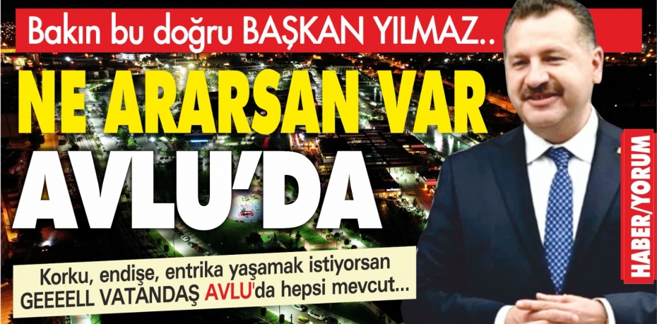 ARADIĞIMIZ HER ŞEY AVLU’DA