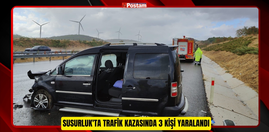 Susurluk'ta trafik kazasında 3 kişi yaralandı  