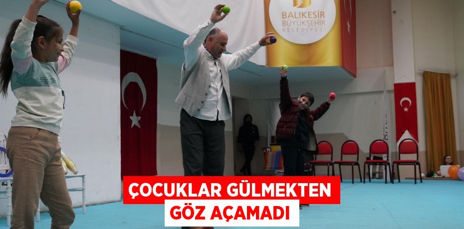 Çocuklar gülmekten göz açamadı