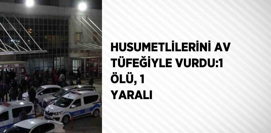 HUSUMETLİLERİNİ AV TÜFEĞİYLE VURDU:1 ÖLÜ, 1 YARALI