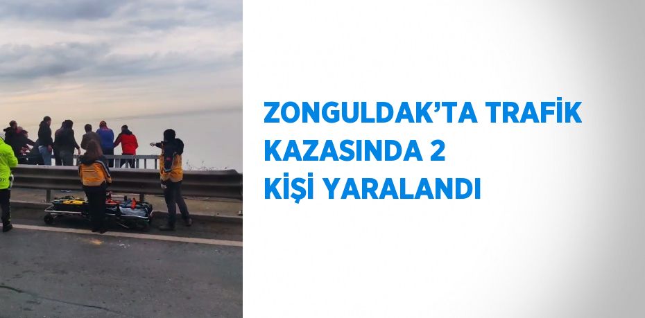 ZONGULDAK’TA TRAFİK KAZASINDA 2 KİŞİ YARALANDI