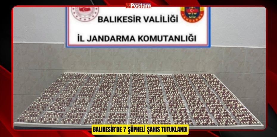 BALIKESİR’DE 7 ŞÜPHELİ ŞAHIS TUTUKLANDI