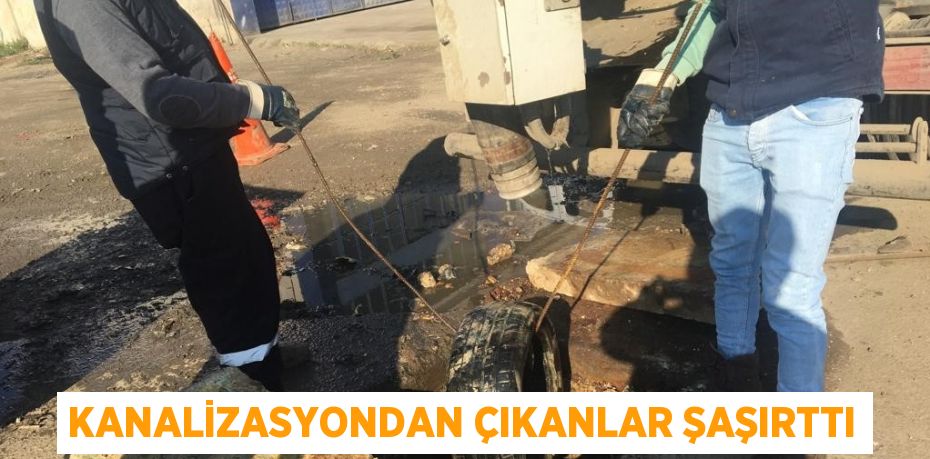 KANALİZASYONDAN ÇIKANLAR ŞAŞIRTTI