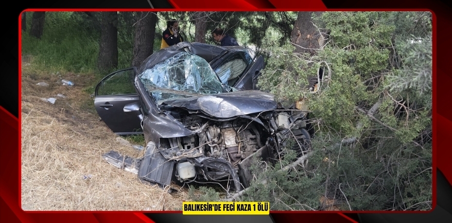 Balıkesir'de feci kaza: 1 ölü