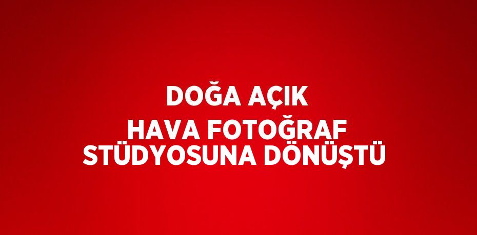 DOĞA AÇIK HAVA FOTOĞRAF STÜDYOSUNA DÖNÜŞTÜ