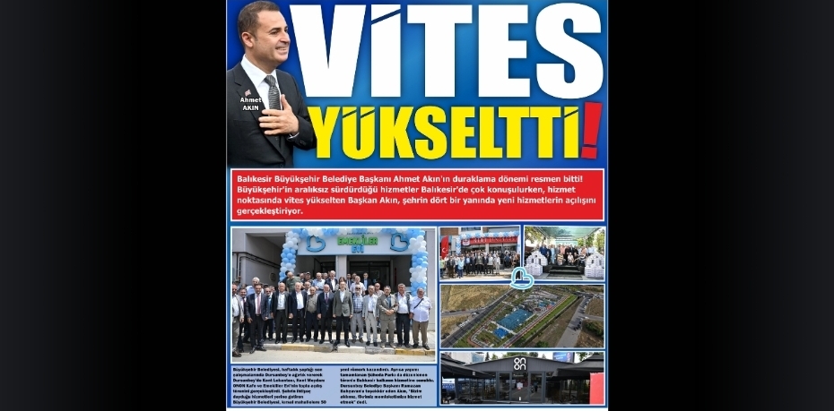 VİTES YÜKSELTTİ!