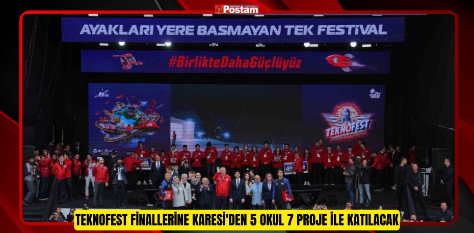 TEKNOFEST Finallerine Karesi'den 5 Okul 7 Proje ile katılacak  