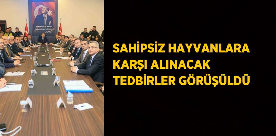 SAHİPSİZ HAYVANLARA KARŞI ALINACAK TEDBİRLER GÖRÜŞÜLDÜ