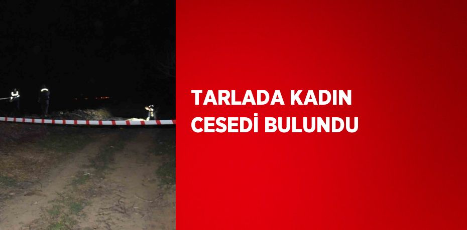 TARLADA KADIN CESEDİ BULUNDU