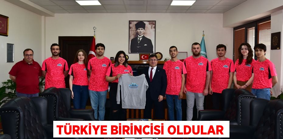 Türkiye birincisi oldular