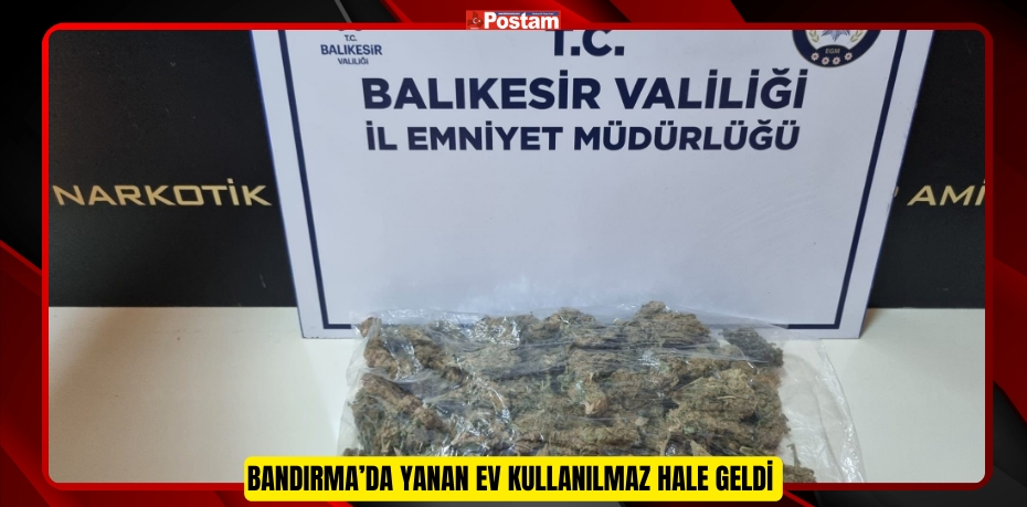 Bandırma’da bir şahsın üzerinden 265 gram esrar ele geçirildi