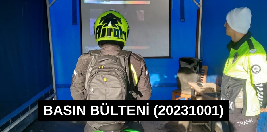 Basın Bülteni (20231001)