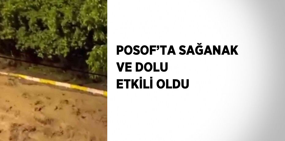 POSOF’TA SAĞANAK VE DOLU ETKİLİ OLDU