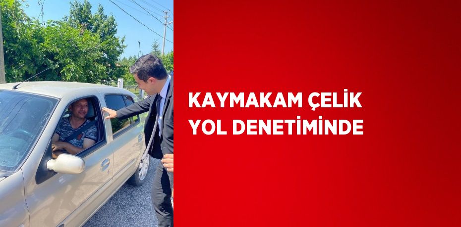 KAYMAKAM ÇELİK YOL DENETİMİNDE