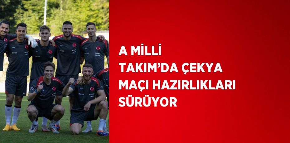 A MİLLİ TAKIM’DA ÇEKYA MAÇI HAZIRLIKLARI SÜRÜYOR