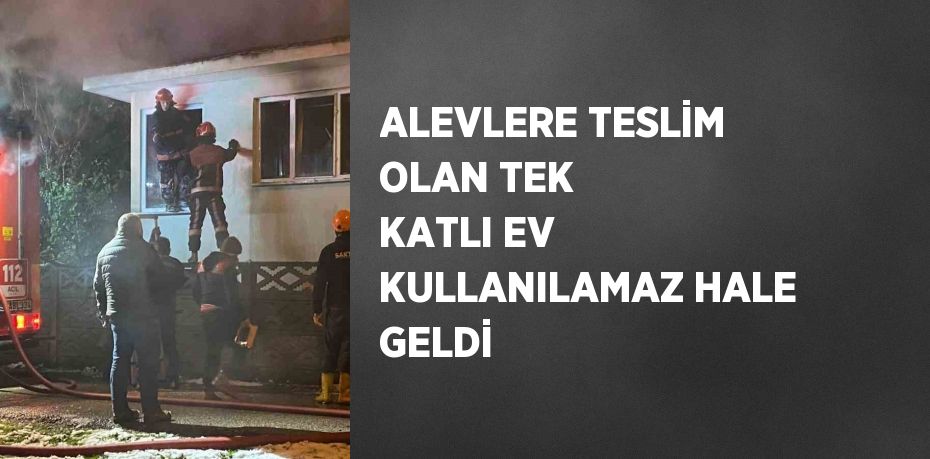 ALEVLERE TESLİM OLAN TEK KATLI EV KULLANILAMAZ HALE GELDİ