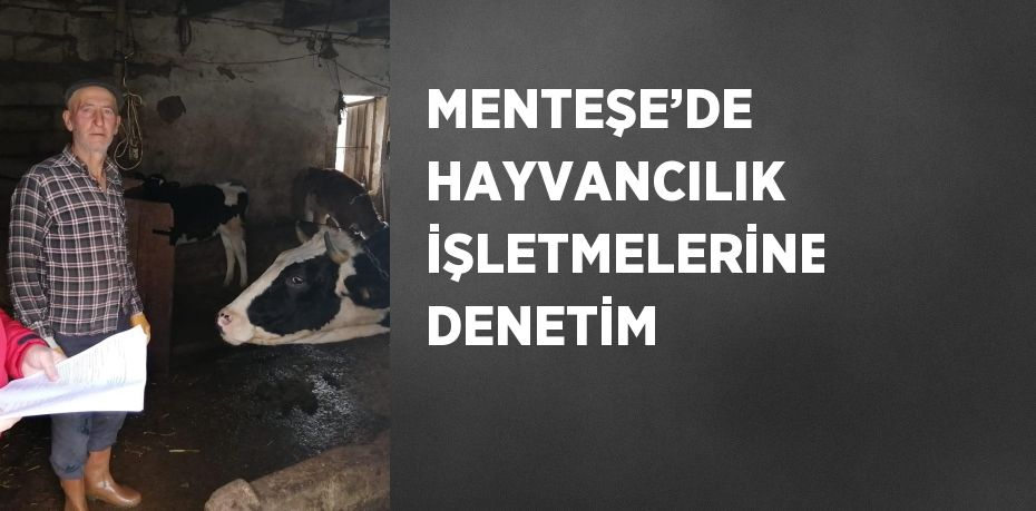 MENTEŞE’DE HAYVANCILIK İŞLETMELERİNE DENETİM