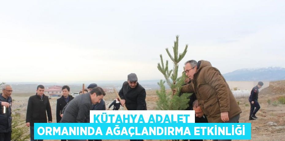 KÜTAHYA ADALET ORMANINDA AĞAÇLANDIRMA ETKİNLİĞİ