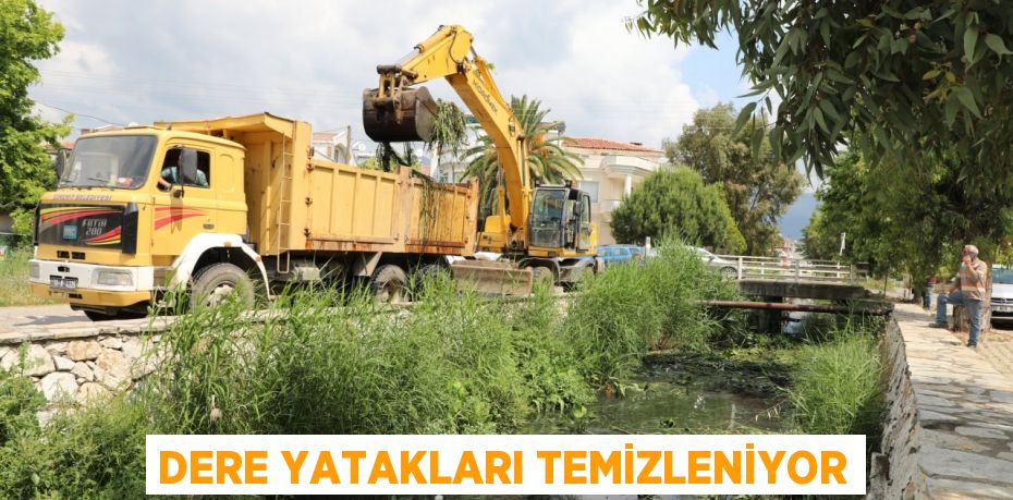 Dere yatakları temizleniyor