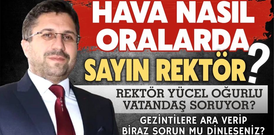 HAVA NASIL ORALARDA SAYIN REKTÖR?