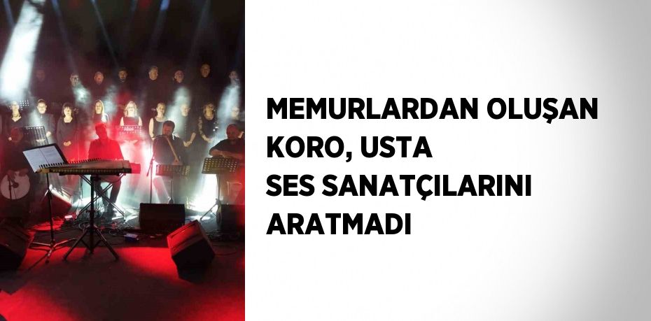 MEMURLARDAN OLUŞAN KORO, USTA SES SANATÇILARINI ARATMADI